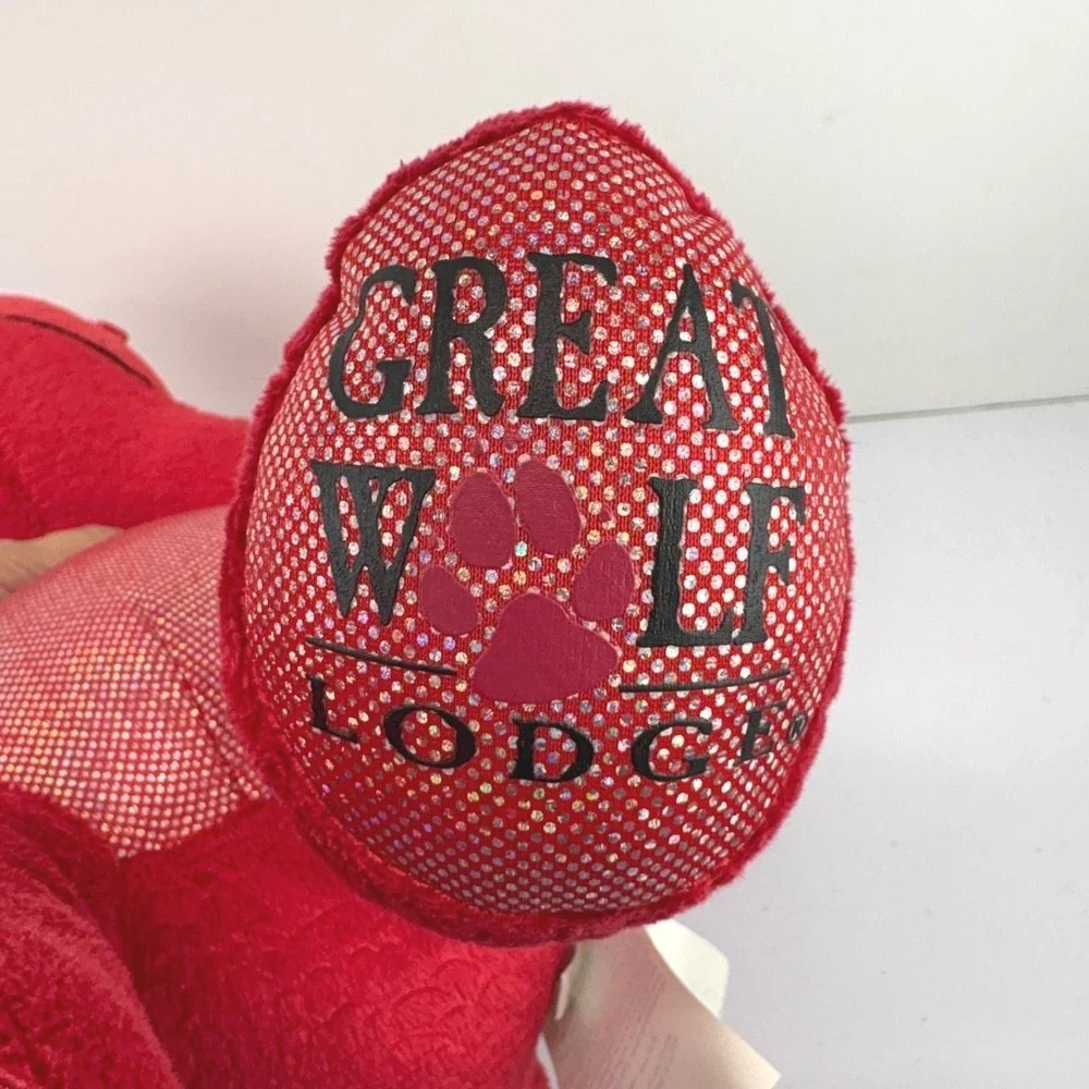 Build-A-Bear MagiQuest Charlock Red Dragon Great Wolf Lodge Glow Eyes Retired